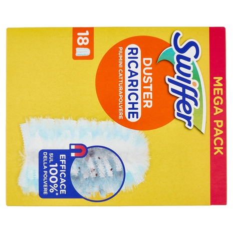 Swiffer Duster Cattura Polvere - Ricarica 18 Piumini per spolverare